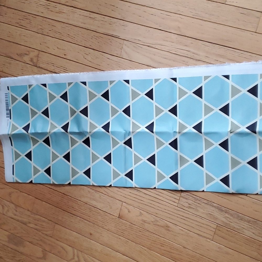 Ambesonne light blue star pattern fabric